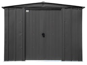 Image of Arrow Classic Steel Storage Shed, 8x6 Shed Arrow Charcoal 