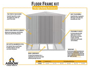 Image of Arrow Floor Frame Kit for Arrow Classic Sheds 6x7, 8x4, 8x6, 8x7 and 8x8 ft. and Arrow Select Sheds 6x6, 6x7, 8x4, 8x6, 8x7 and 8x8 ft. Accessories Arrow 