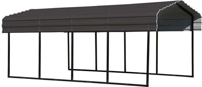 Arrow Galvanized Steel Carport 10 x 20 x 7 ft. Carport Arrow 