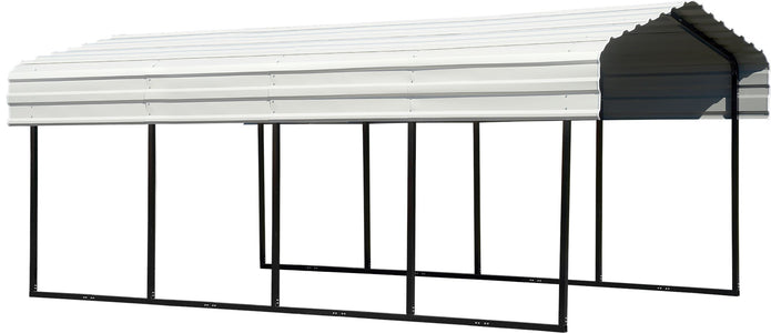 Arrow Galvanized Steel Carport 10 x 20 x 7 ft. Carport Arrow 