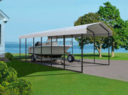 Image of Arrow Galvanized Steel Carport 10 x 29 x 9 ft. Carport Arrow 