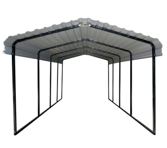 Arrow Galvanized Steel Carport, 12 ft. x 20 ft. x 9 ft. Carport Arrow 