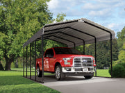 Image of Arrow Galvanized Steel Carport, 12 ft. x 20 ft. x 9 ft. Carport Arrow 