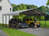Arrow Galvanized Steel Carport 20 x 20 x 9 Carport Arrow 