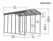 Image of Arrow RV Carport 14 x 24 x 14 ft. Carport Arrow 