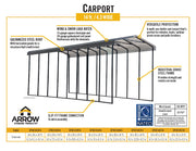 Image of Arrow RV Carport 20x14x14 Carport Arrow 