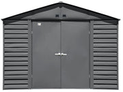 Image of Arrow Select Steel Storage Shed, 10x12 Shed Arrow Dark Grey 