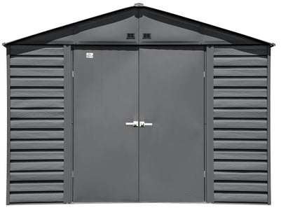Arrow Select Steel Storage Shed, 10x12 Shed Arrow Dark Grey 