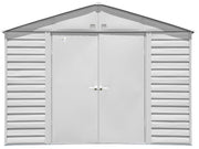 Image of Arrow Select Steel Storage Shed, 10x12 Shed Arrow Light Grey 
