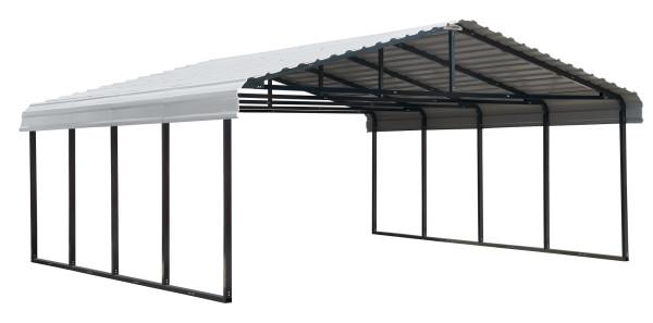 Arrow Shed 20 x 20 Carport Galvanized Steel Roof Carport Arrow Shed 