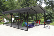 Image of Arrow Shed Steel Carport 12 x 20 x 7 ft. Galvanized Carport Arrow Shed 
