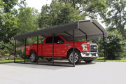 Image of Arrow Shed Steel Carport 12 x 20 x 7 ft. Galvanized Carport Arrow Shed 