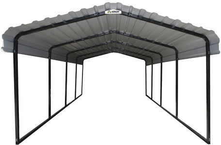 Arrow Shed Steel Carport 12 x 20 x 7 ft. Galvanized Carport Arrow Shed 