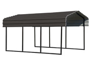 Image of Arrow Steel Carport 10 x 15 x 7 ft. Galvanized Roof Carport Arrow 