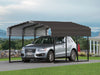 Arrow Steel Carport 10 x 15 x 7 ft. Galvanized Roof Carport Arrow Black/Charcoal 