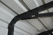 Image of Arrow Steel Carport 12 x 24 x 7 ft. Galvanized Black/Eggshell Carport Arrow Shed 