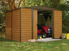 Arrow Woodridge 10 x 8 ft. Steel Storage Shed Coffee/Woodgrain Shed Arrow 