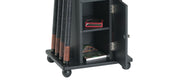 Image of Brunswick Heritage Floor Cue Rack Game Room Furniture Brunswick Billiards Matte Black 
