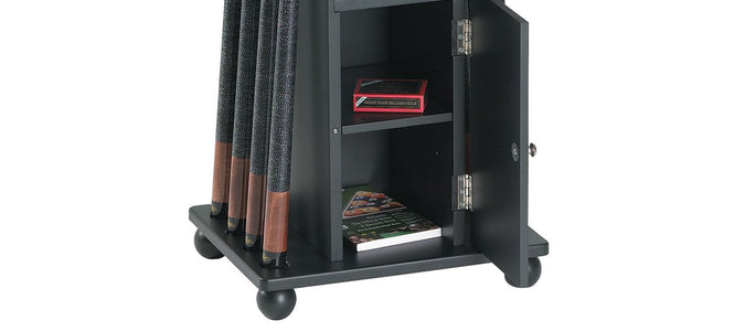 Brunswick Heritage Floor Cue Rack Game Room Furniture Brunswick Billiards Matte Black 