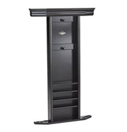 Image of Brunswick Heritage Wall Cue Rack Game Room Furniture Brunswick Billiards Matte Black 