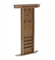 Image of Brunswick Heritage Wall Cue Rack Game Room Furniture Brunswick Billiards Rustic Dark Brown 