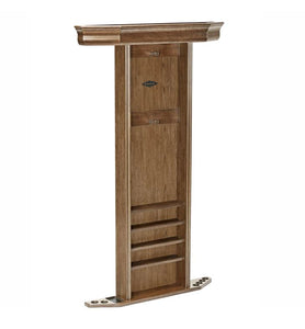 Brunswick Heritage Wall Cue Rack Game Room Furniture Brunswick Billiards Rustic Dark Brown 