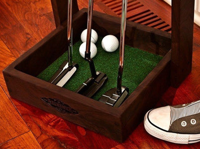 Brunswick The MacDonald 12 FT. Putting Green Golf Training Aid Golf Training Aid Brunswick Billiards Brunswick The MacDonald 12 FT. Putting Green Golf Training Aid Closeup