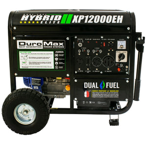 DuroMax 12000-Watt 18 HP Portable Hybrid Gas/Propane Generator - The Better Backyard