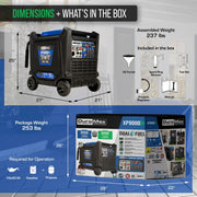 Image of DuroMax 9,000 Watt Dual Fuel Portable Inverter Generator w/ CO Alert Generator DuroMax 