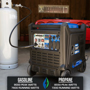 Image of DuroMax 9,000 Watt Dual Fuel Portable Inverter Generator w/ CO Alert Generator DuroMax 