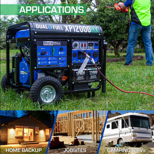 DuroMax XP12000HX 12,000-Watt 460cc Dual Fuel Gas Propane Portable Generator with CO Alert Generator DuroMax 