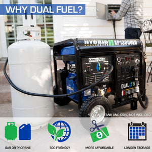 DuroMax XP13000EH 13,000-Watt 500cc Portable Hybrid Gas Propane Generator Generator DuroMax 