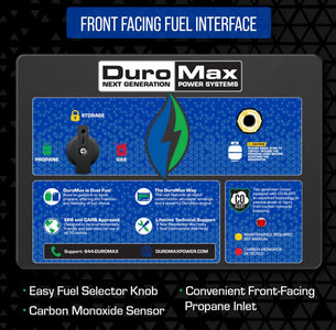 DuroMax XP13000HX 13,000 Watt Dual Fuel Portable HX Generator w/ CO Alert Generator DuroMax 