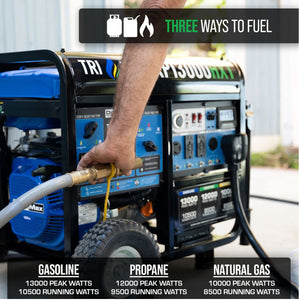 DuroMax XP13000HXT 13,000 Watt Tri Fuel Portable HXT Generator w/ CO Alert Generator DuroMax 