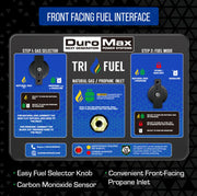 Image of DuroMax XP13000HXT 13,000 Watt Tri Fuel Portable HXT Generator w/ CO Alert Generator DuroMax 