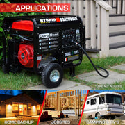 Image of DuroStar DS12000EH 12,000-Watt/9,500-Watt 457cc Electric Start Dual Fuel Portable Generator Generator DuroMax 