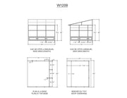 Image of Gazebo Penguin Add-a-Room Patio Enclosure Kit Slate Gray/Sand with Polycarbonate Roof Solarium Gazebo Penguin 