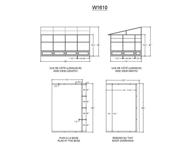 Gazebo Penguin Add-a-Room Patio Enclosure Kit Slate Gray/Sand with Polycarbonate Roof Solarium Gazebo Penguin 