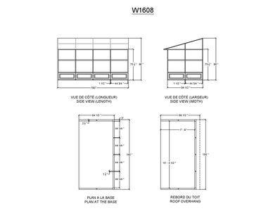 Gazebo Penguin Add-a-Room Patio Enclosure Kit Slate Gray/Sand with Polycarbonate Roof Solarium Gazebo Penguin 