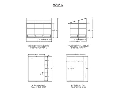 Gazebo Penguin Add-a-Room Patio Enclosure Kit Slate Gray/Sand with Polycarbonate Roof Solarium Gazebo Penguin 