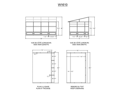 Gazebo Penguin Add-a-Room Patio Enclosure Kit Slate Grey/Sand with Metal Roof Solarium Gazebo Penguin 