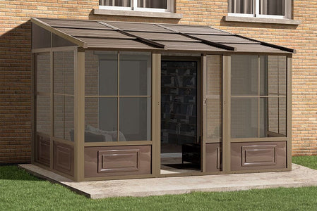 Gazebo Penguin Add-a-Room Patio Enclosure Kit with Metal Roof Solarium Gazebo Penguin 