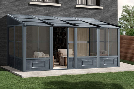 Gazebo Penguin Add-a-Room Patio Enclosure Kit with Metal Roof Solarium Gazebo Penguin 