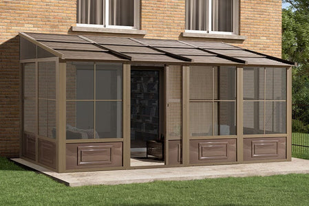 Gazebo Penguin Add-a-Room Patio Enclosure Kit with Metal Roof Solarium Gazebo Penguin 