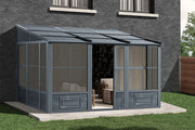Image of Gazebo Penguin Add-a-Room Patio Enclosure Kit with Metal Roof Solarium Gazebo Penguin 