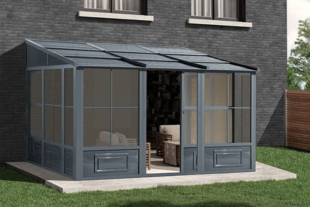 Gazebo Penguin Add-a-Room Patio Enclosure Kit with Metal Roof Solarium Gazebo Penguin 