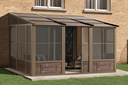 Gazebo Penguin Add-a-Room Patio Enclosure Kit with Metal Roof Solarium Gazebo Penguin 