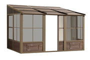 Image of Gazebo Penguin Add-a-Room Patio Enclosure Kit with Metal Roof Solarium Gazebo Penguin Tan 8'x12' 