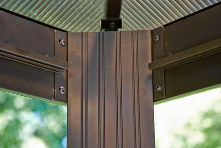 Gazebo Penguin Venice Gazebo with Nettings and Privacy Curtains - The Better Backyard