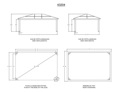Gazebo Penguin Venice Gazebo with Nettings and Privacy Curtains Gazebo Gazebo Penguin 